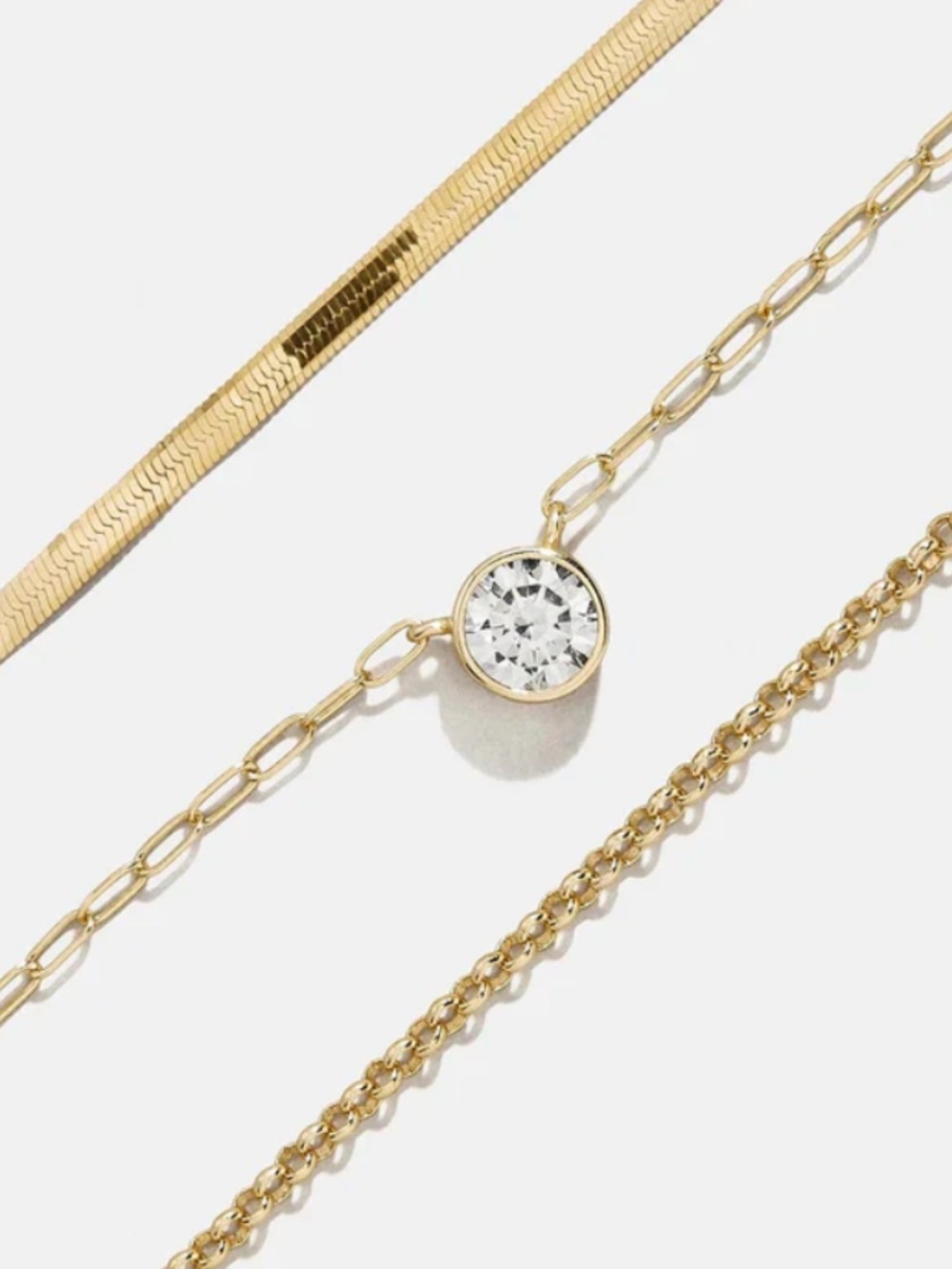 Baublebar Kendall 14k Gold Layered Necklace NEW - Picture 3 of 5